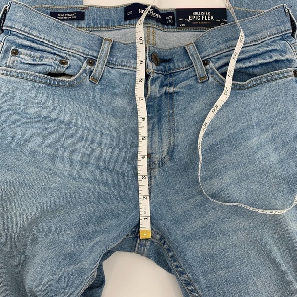 Hollister Epic Flex Slim Strait Men’s 29Wx30L Mediym Wash NWT - Picture 7 of 11